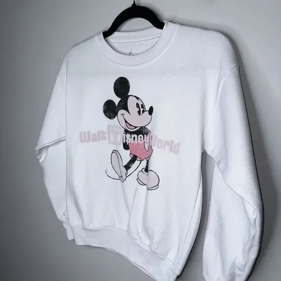 Walt Disney World Kids Youth Mickey Mouse Crewneck Sweatshirt Size Medium - Picture 2 of 5